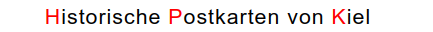 Historische Postkarten von Kiel
