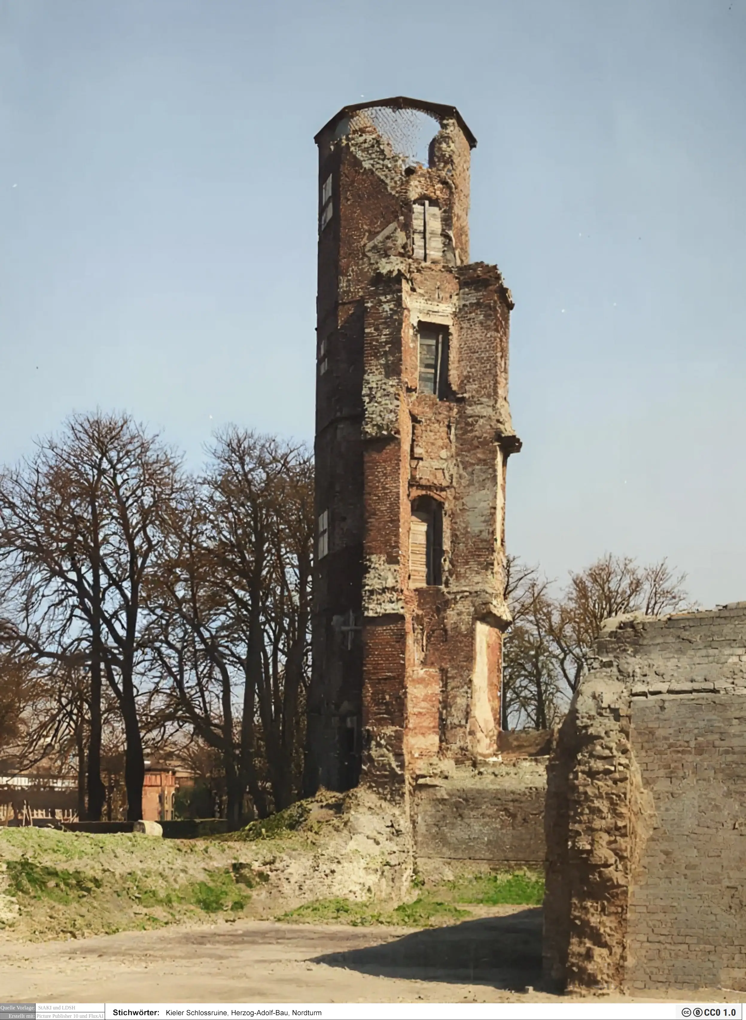 Kieler Schlossruine,Herzog-Adolf-Bau,Nordturm