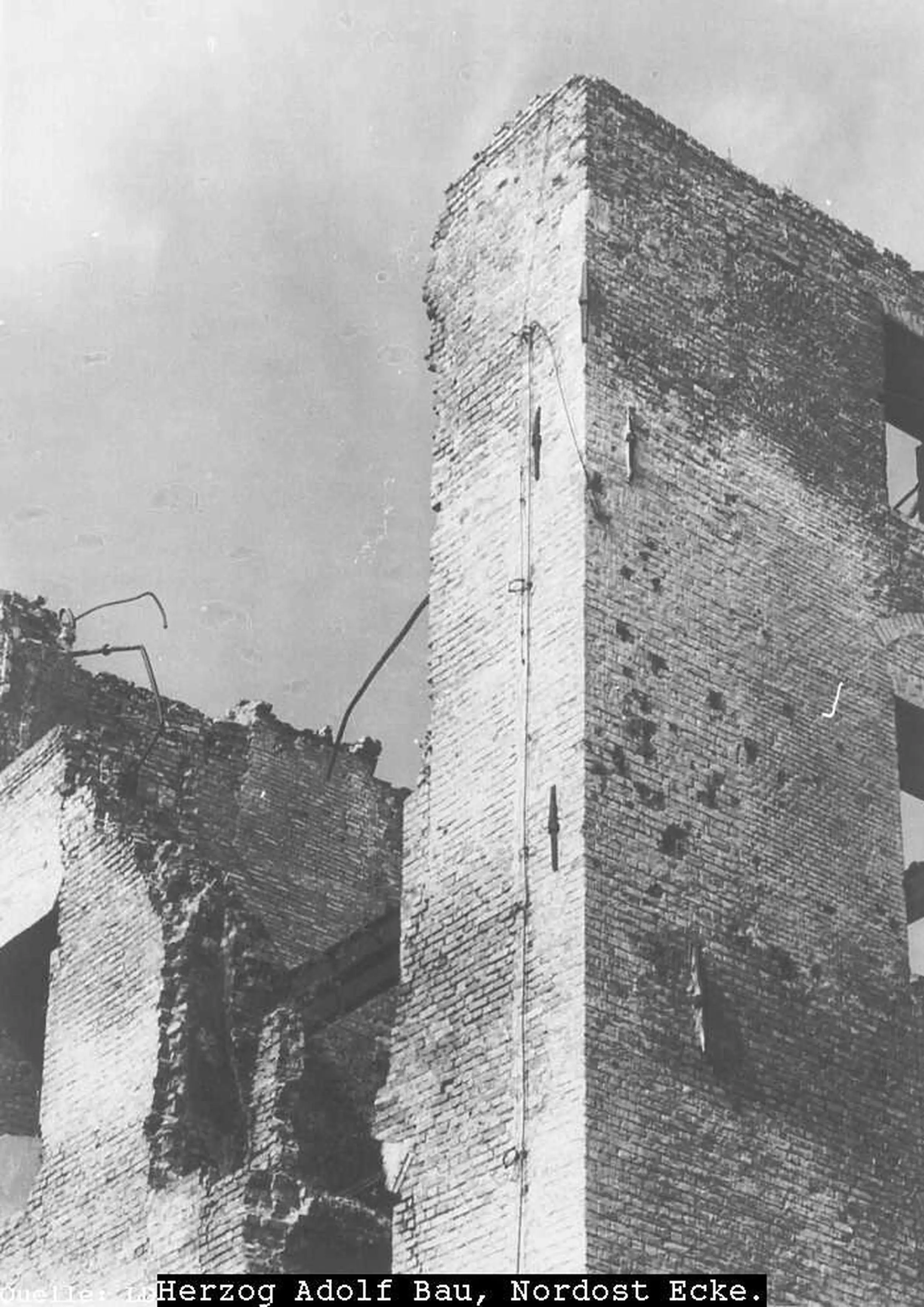 Kieler Schlossruine,Herzog-Adolf-Bau,Nord-Ost-Ecke