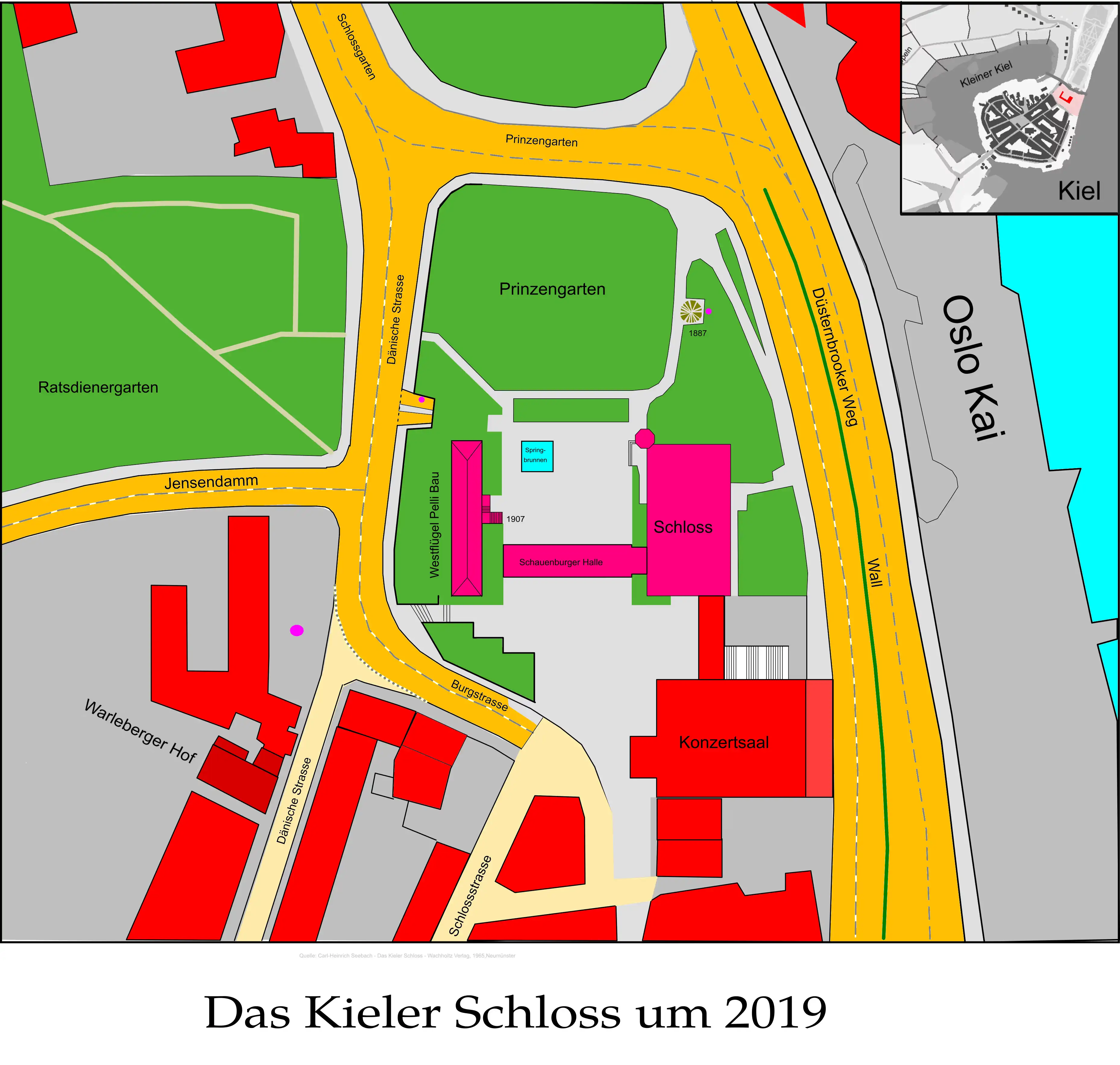 2019-Lageplan Kieler Schloss