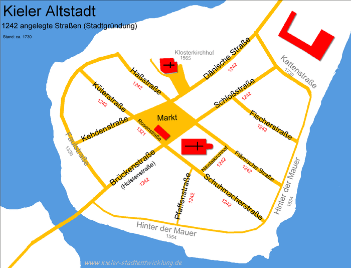 Kieler Altstadt Strassen 1242
