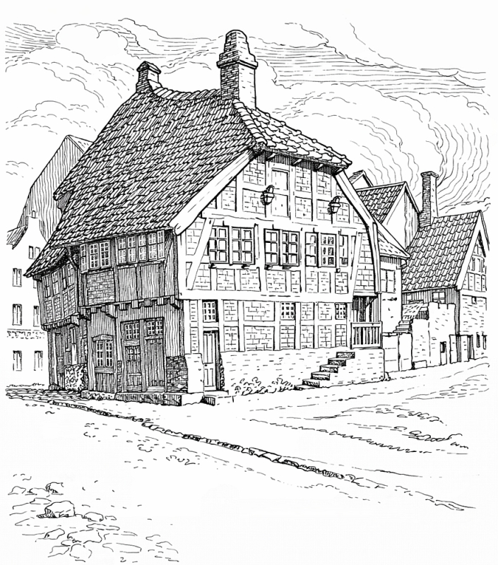 B�ckergang im Kieler G�ngeviertel � Vorstadt 1883