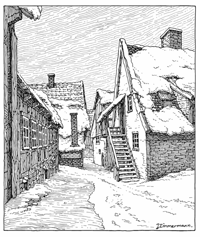 Budengang im Kieler G�ngeviertel - Vorstadt 1883