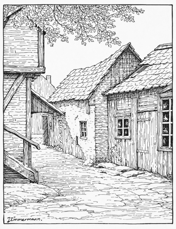 Sandkuhle im Kieler G�ngeviertel � Vorstadt 1883