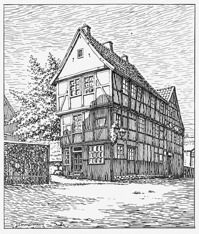 Gro�er Kuhberg 37 im Kieler G�ngeviertel - Vorstadt 1883