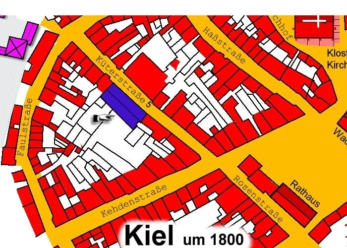 Lageplan Küterstrasse 5 in Kiel