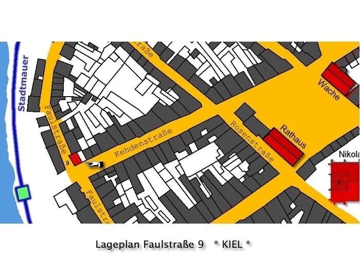 Lageplan Rantzau Haus in Kiel
