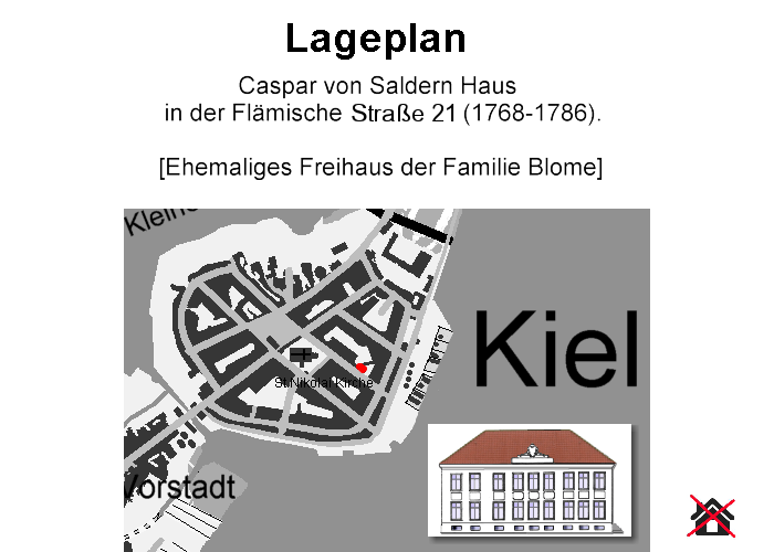 Lageplan Caspar von Saldern Stadthaus in Kiel