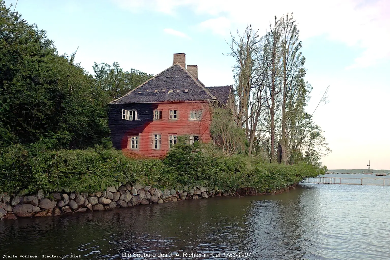Ansicht Richters Seeburg in Kiel_Seeseite