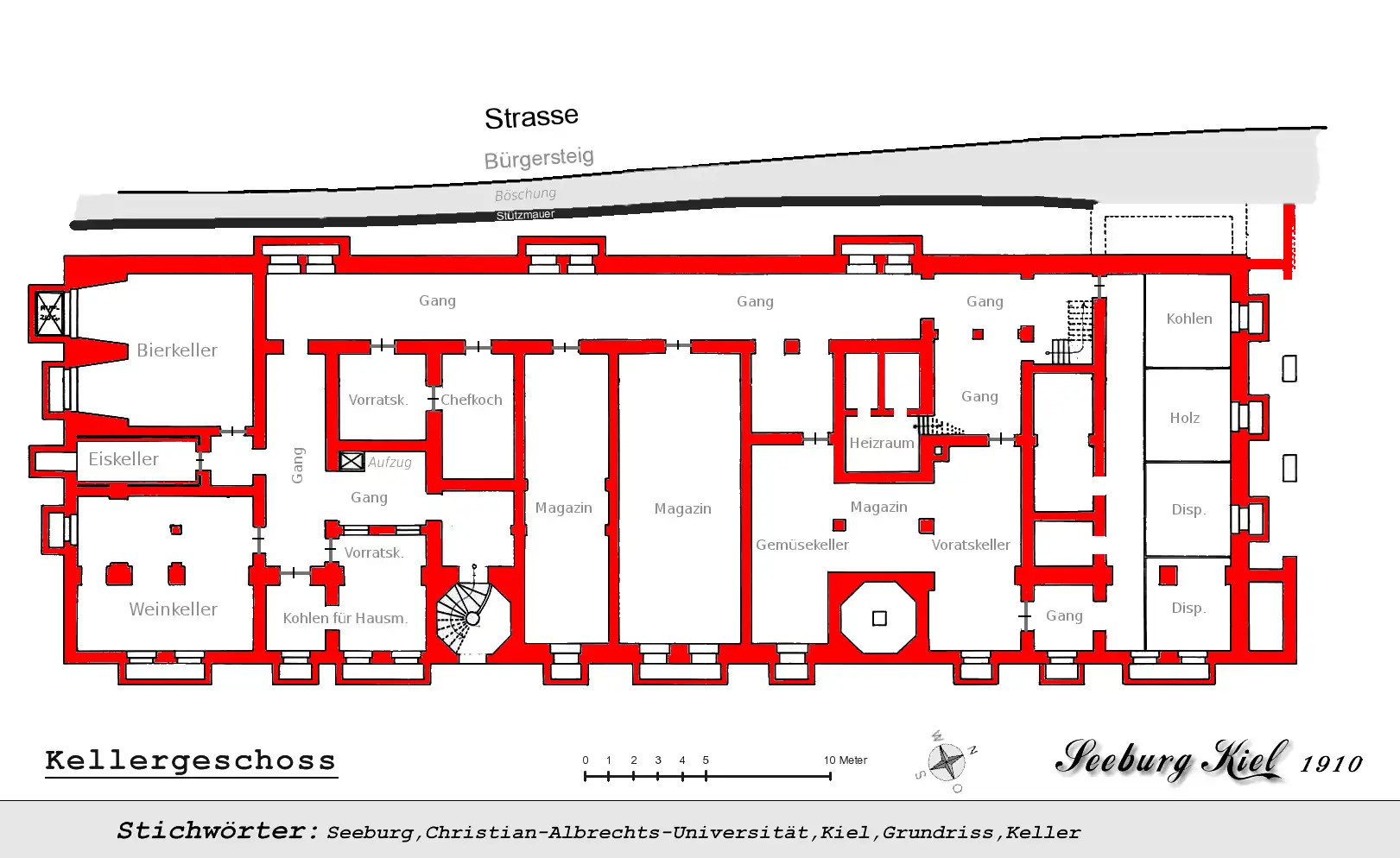 Grundriss Keller Uni Seeburg Kiel