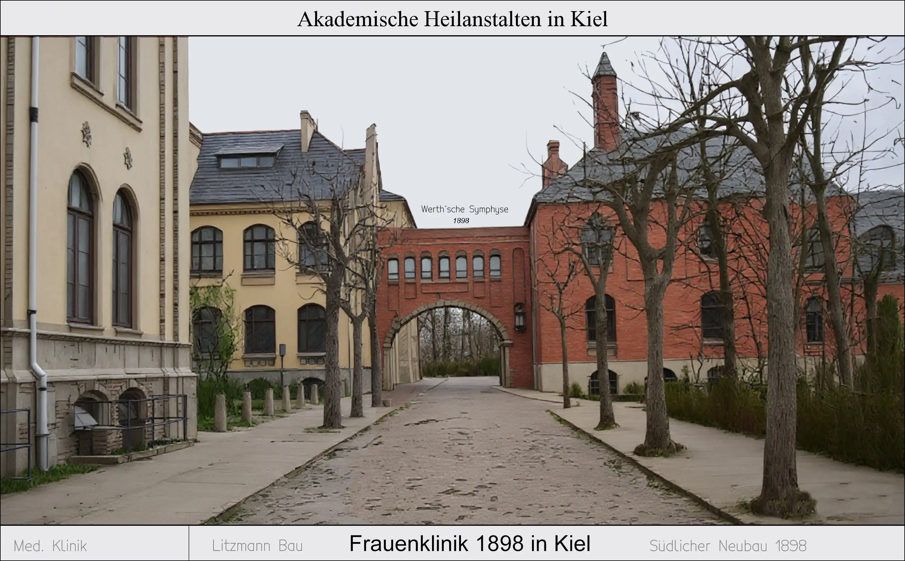 Der Neubau der Frauenklinik von 1898
