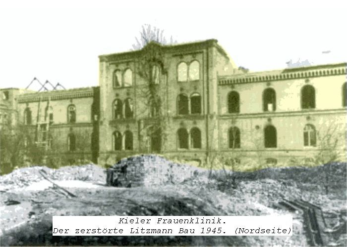 Ruine Frauenklinik kiel 1945