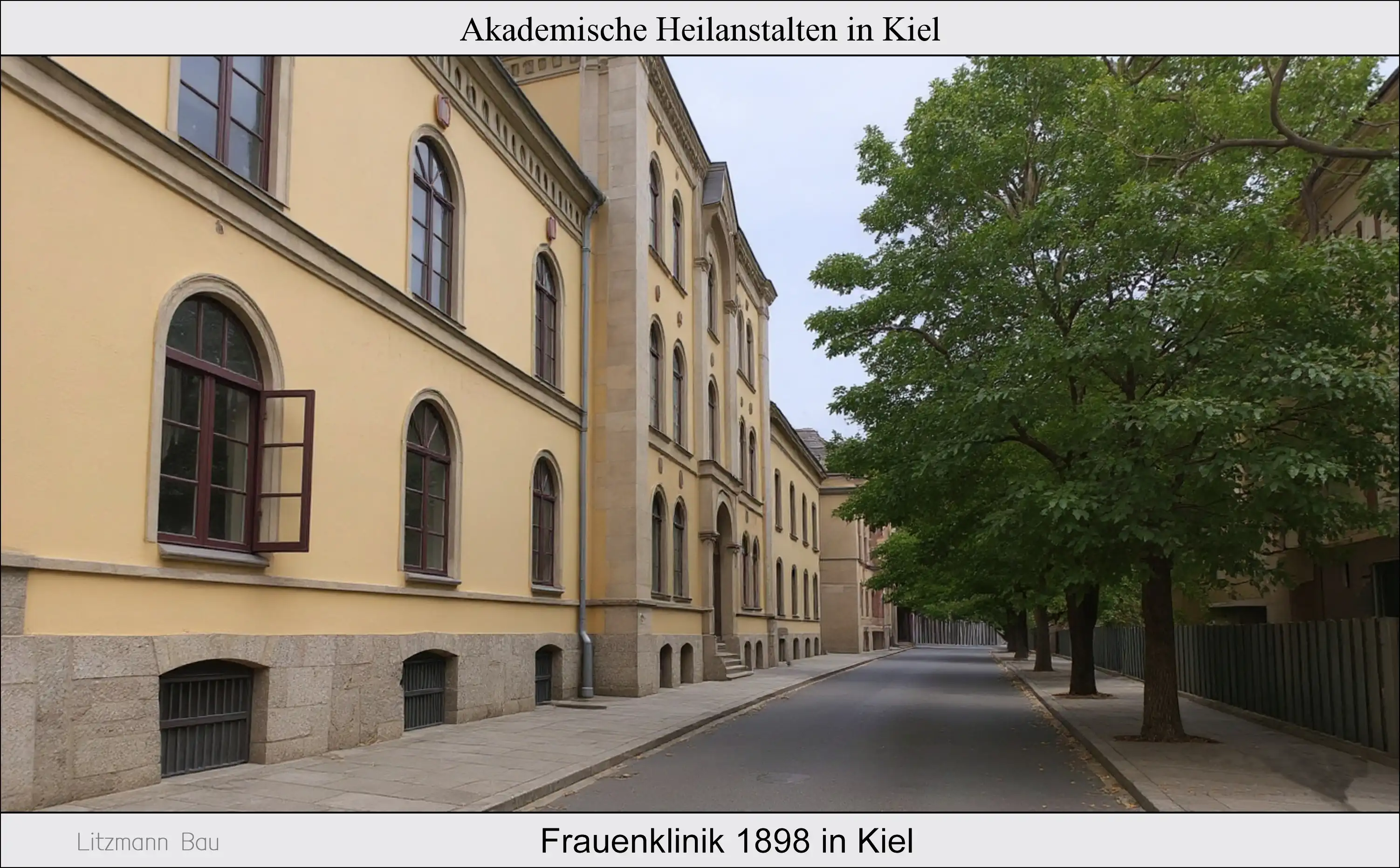 Die Frauenklinik 1898 in Kiel