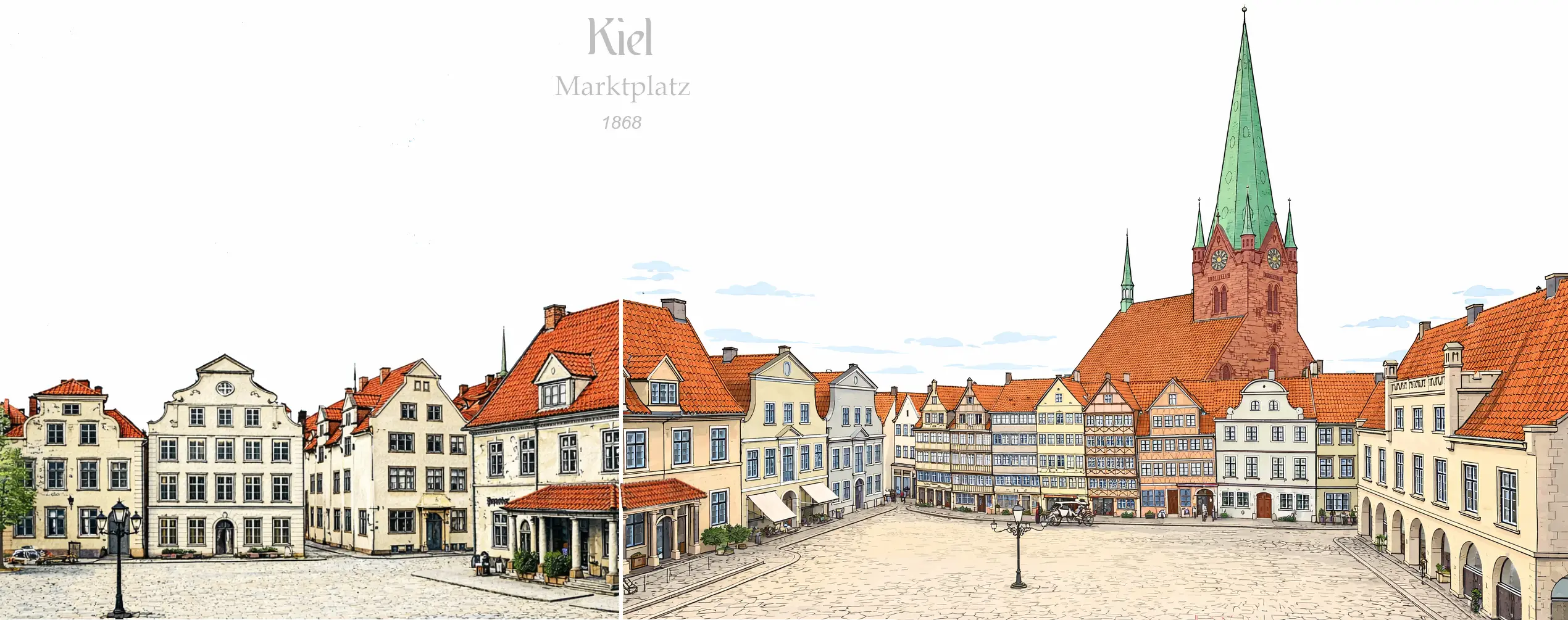 Kiel erster Marktplatz im Zentrum