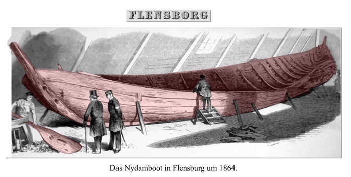 Nydamboot in Flensburg 1864