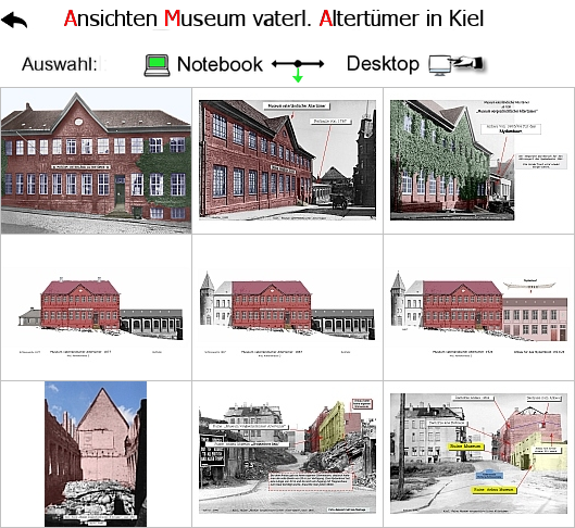 Auswahl Ansichten vaterländisches Museum Kiel