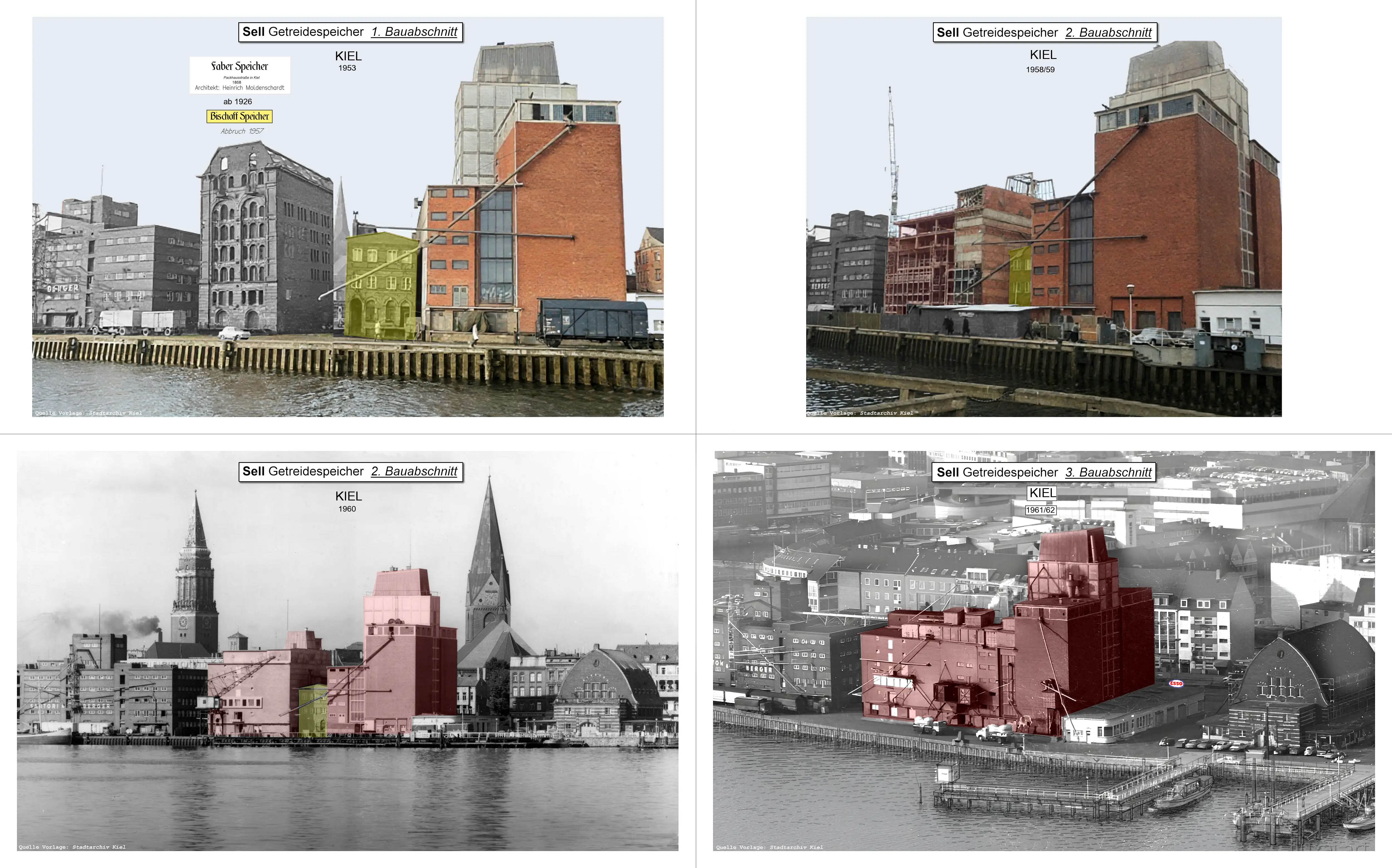 Ansicht Bauabschnitte Sell-Speicher Kiel