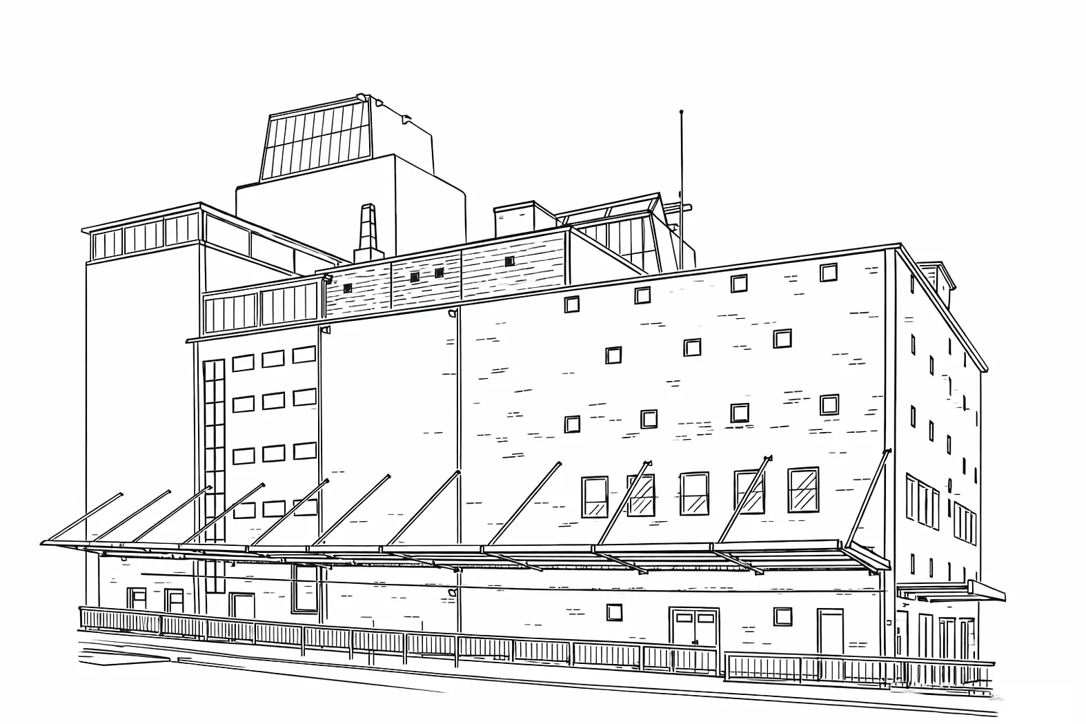 Aufriss Sell-Speicher in Kiel am Wall