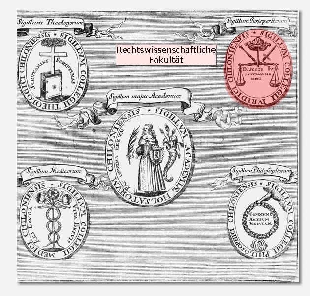 Siegel der Rechtswissenschaftlichen Fakultt der Kieler Universitt