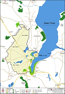 Kieler Stadtplan um 1250