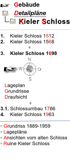 Auswahl Kieler Schloss 1698